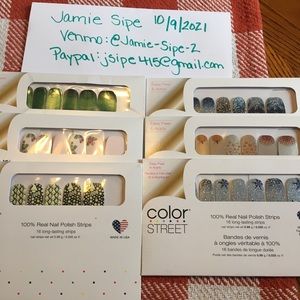 Color street holiday nails. $10 a set, $2 for shipping.